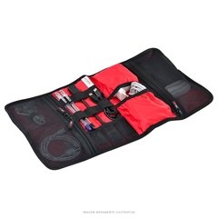 ESTOJO ORGANIZADOR PARA CABOS MULTIUSO PRETO COM VERMELHO TRAVELTECH - TK-1 - comprar online