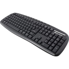 Teclado Multimídia USB ABNT2 MK-101BK Preto FORTREK na internet