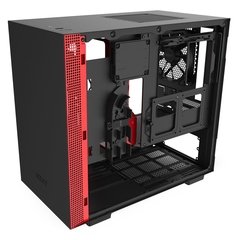 GABINETE H210I MATTE BLACK/RED - CA-H210I-BR - Preech Informática - Informática e suas tecnologias