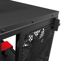 GABINETE H210I MATTE BLACK/RED - CA-H210I-BR