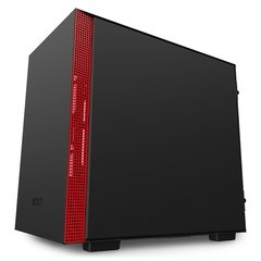 GABINETE H210I MATTE BLACK/RED - CA-H210I-BR - Preech Informática - Informática e suas tecnologias