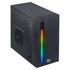 GABINETE GAMER VX GAMING AUSTRALIS PRETO FRONTAL COM FITA LED RGB - Preech Informática - Informática e suas tecnologias