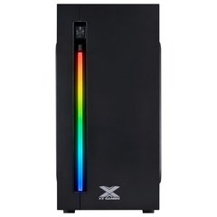 GABINETE GAMER VX GAMING AUSTRALIS PRETO FRONTAL COM FITA LED RGB - comprar online