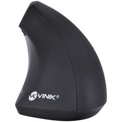 Imagem do MOUSE SEM FIO RECARREGAVEL 2.4 GHZ VERTICAL ERGONOMICO ORTOPEDICO POWER FIT 1600 DPI PRETO USB - PM300