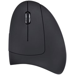 MOUSE SEM FIO RECARREGAVEL 2.4 GHZ VERTICAL ERGONOMICO ORTOPEDICO POWER FIT 1600 DPI PRETO USB - PM300