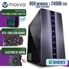 COMPUTADOR GAMER MVX3 INTEL I3 9100F 3.6GHZ 9ª GER. MEM. 8GB DDR4 SSD 240GB GTX 1050 2GB DDR5 FONTE 400W LINUX