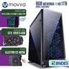 COMPUTADOR GAMER MVX3 INTEL I3 9100F 3.6GHZ 9ª GER. MEM. 8GB DDR4 1TB GTX 1050TI 4GB DDR5 FONTE 400W LINUX