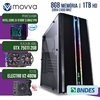 COMPUTADOR GAMER MVX3 INTEL I3 9100F 3.6GHZ 9ª GER. MEM. 8GB DDR4 1TB GTX 750TI 2GB DDR5 FONTE 400W LINUX