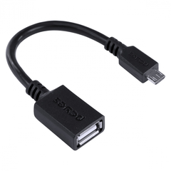 ADAPTADOR OTG MICRO USB PARA USB 2.0 15CM PRETO CONEXAO COM CELULARES SMARTPHONES TABLETS - PAMUP-15 na internet