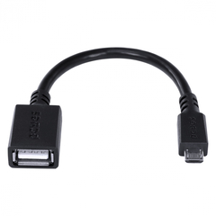 ADAPTADOR OTG MICRO USB PARA USB 2.0 15CM PRETO CONEXAO COM CELULARES SMARTPHONES TABLETS - PAMUP-15 - Preech Informática - Informática e suas tecnologias