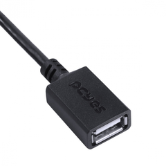 ADAPTADOR OTG MICRO USB PARA USB 2.0 15CM PRETO CONEXAO COM CELULARES SMARTPHONES TABLETS - PAMUP-15 - loja online