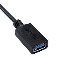 ADAPTADOR OTG TIPO C PARA USB A 3.0 PARA CELULAR SMARTPHONE 15 CM PRETO - P3AMUP-15 - loja online