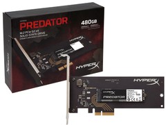 SSD GAMER HYPERX SHPM2280P2H/480G 480GB PREDATOR M.2 PCIE GEN 2.0 X4 HHHL