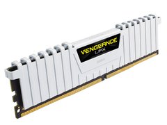 MEMORIA DESKTOP GAMER DDR4 CORSAIR CMK16GX4M2B3000C15W 16B KIT (2X8GB) 3000MHZ DIMM CL15 VENGEANCE LPX WHITE - comprar online