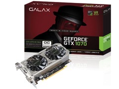 GEFORCE GALAX GTX ENTUSIASTA NVIDIA GTX 1070 OC MINI 8GB DDR5 256BIT 8000MHZ 1518MHZ 1920 CUDA CORES DVI HDMI DP