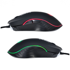 MOUSE GAMER USB MA7 4000 DPI SENSOR AVAGO 3050 LED 7 CORES 1.8 METROS