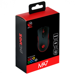 MOUSE GAMER USB MA7 4000 DPI SENSOR AVAGO 3050 LED 7 CORES 1.8 METROS - Preech Informática - Informática e suas tecnologias