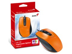 MOUSE GENIUS 31010010106 DX-150 LARANJA USB 1200DPI ERGONOMICO