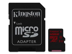 CARTAO DE MEMORIA CLASSE 10 \ KINGSTON \ SDCA3/128GB MICRO SDXC 128GB UHS-I U3 COM ADAPTADOR SD - comprar online