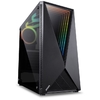 GABINETE MID-TOWER VECTOR PRETO 3 FANS RGB LATERAL EM VIDRO TEMPERADO - VCPTRGB3FV