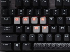 TECLADO GAMER CORSAIR CH-9101020-BR K70 LUX RETROILUMINACAO VERMELHA CHERRY MX RED - Preech Informática - Informática e suas tecnologias