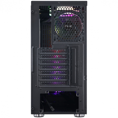 GABINETE MID-TOWER POLARIS PRETO 3 FANS RGB LATERAL EM VIDRO TEMPERADO - PLPTRGB3FV - loja online