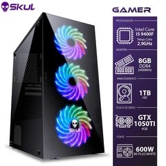 COMPUTADOR GAMER 5000 - I5 9400F 2.9GHZ 9ª GER. MEM. 8GB DDR4 HD 1TB GTX 1050TI 4GB FONTE 600W 80 PLUS WHITE