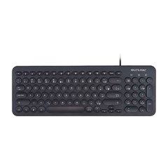 TECLADO MULTIMÍDIA TECLAS REDONDAS USB TC234 PRETO