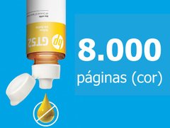 GARRAFA DE TINTA HP SUPRIMENTOS M0H56AL HP GT52 AMARELO 70ML - comprar online