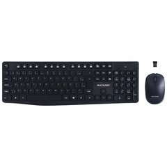 TECLADO E MOUSE SEM FIO 2.4GHZ USB PRETO TC244