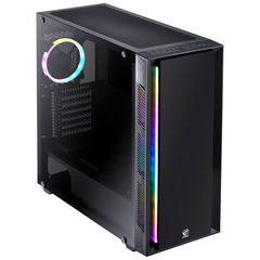 GABINETE FULL-TOWER CHROMA PRETO COM LED E FAN TRASEIRO RGB - LATERAL EM VIDRO TEMPERADO - CHPTRGB1FCV na internet