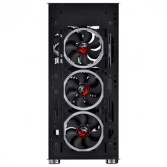 Imagem do GABINETE FULL-TOWER DIMENSION PRETO COM LED E FAN TRASEIRO RGB - LATERAL EM VIDRO TEMPERADO - DIPTRGB1FCV