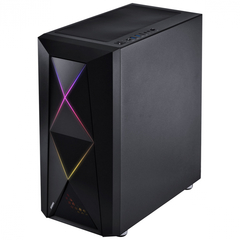 GABINETE FULL-TOWER DIMENSION PRETO COM LED E FAN TRASEIRO RGB - LATERAL EM VIDRO TEMPERADO - DIPTRGB1FCV - comprar online