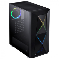 GABINETE FULL-TOWER DIMENSION PRETO COM LED E FAN TRASEIRO RGB - LATERAL EM VIDRO TEMPERADO - DIPTRGB1FCV na internet