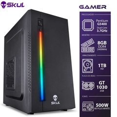 COMPUTADOR GAMER 1000 - PENTIUM G5400 3.7GHZ 8ª GER. MEM. 8GB DDR4 HD 1TB GT 1030 2GB FONTE 500W