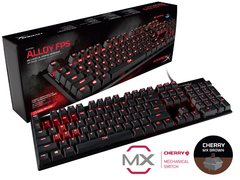 TECLADO GAMER \ HYPERX \ HX-KB1BR1-NA/A4 MECANICO ALLOY FPS CHERRY MX BROWN