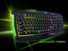 TECLADO GAMER GENIUS 31310475111 SCORPION K220 BR-POR USB PRETO na internet