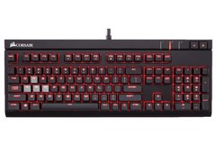 Imagem do TECLADO GAMER CORSAIR CH-9000226-NA STRAFE RETROILUMINACAO VERMELHA TECLAS CHERRY MX BLUE