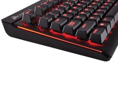 TECLADO GAMER CORSAIR CH-9000226-NA STRAFE RETROILUMINACAO VERMELHA TECLAS CHERRY MX BLUE - loja online