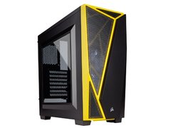 GABINETE GAMER \ CORSAIR \ CC-9011108-WW CARBIDE SERIES SPEC-04 PRETO/AMARELO