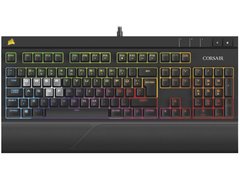 TECLADO GAMER CORSAIR CH-9000121-BR STRAFE RETROILUMINACAO RGB TECLAS CHERRY MX SILENT