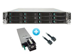 GABINETE SERVER INTEL R2312WTXXX 2U P/ PLACA S2600WT + FONTE 1100W AC 80PLUS PLATINUM + KIT C/ 2 CABOS 800MMW - comprar online