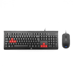 KIT TECLADO E MOUSE GAMER KM100 PRETO