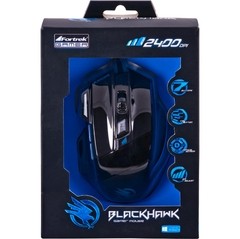 Mouse Gamer BLACK HAWK OM-703 Preto/Azul FORTREK na internet