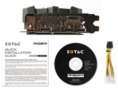 Imagem do GEFORCE ZOTAC GTX ENTUSIASTA NVIDIA GTX 1070TI AMP! EXTREME 8GB DDR5 8000MHZ 1607MHZ 2432 CUDA CORES DVI HDMI DP