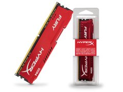 MEMORIA DESKTOP GAMER DDR4 \ HYPERX \ HX424C15FR2/8 FURY 8GB 2400MHZ NON-ECC CL15 DIMM RED