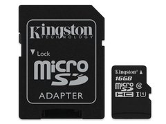 CARTAO DE MEMORIA CLASSE 10 KINGSTON SDCS/16GB MICRO SDHC 16GB 80R/10W UHS-I U1 CANVAS SELECT - comprar online