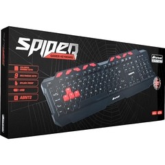 Teclado Gamer Multimídia SPIDER GK-704BK Preto/Vermelho FORTREK - Preech Informática - Informática e suas tecnologias