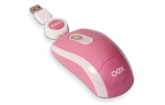 MOUSE ÓPTICO OEX MS201 ROSA