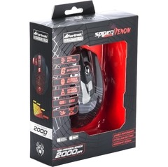 Mouse Gamer SPIDER VENOM OM-704 Preto/Vermelho FORTREK - loja online